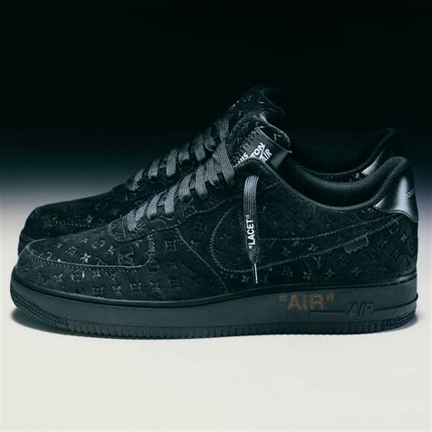 nike x louis vuitton air force 1 black